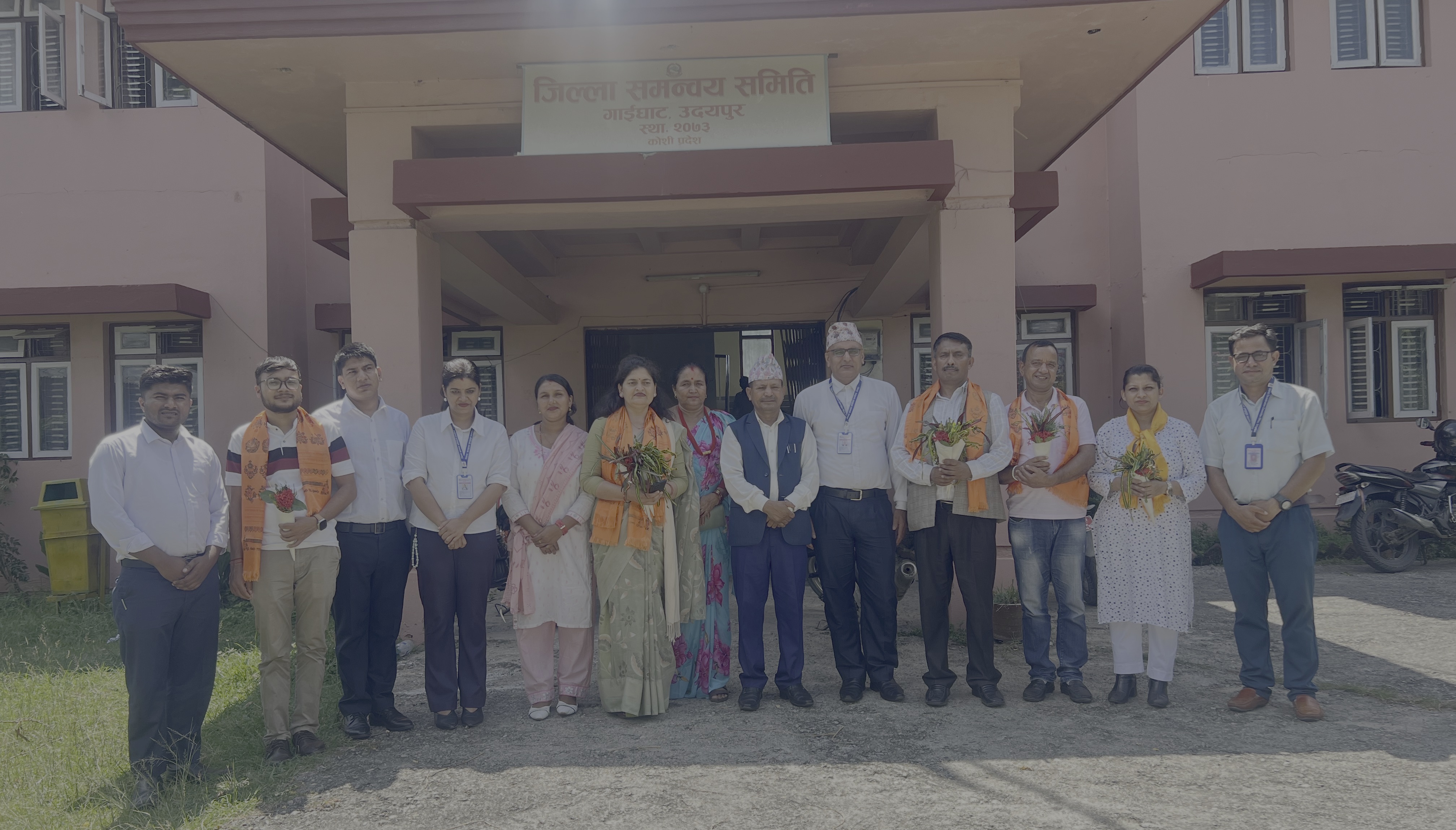 जिल्ला समन्वय समिति, रामेछापको टिमलाई उदयपुर जि.स.स मा स्वागत